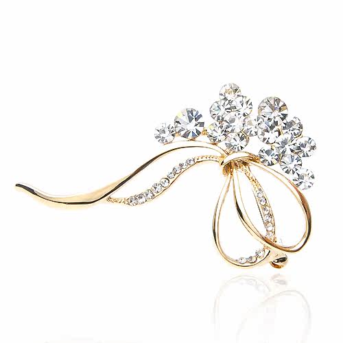 Broche femme en Zircon diamant - Ref 1178370 Image 7