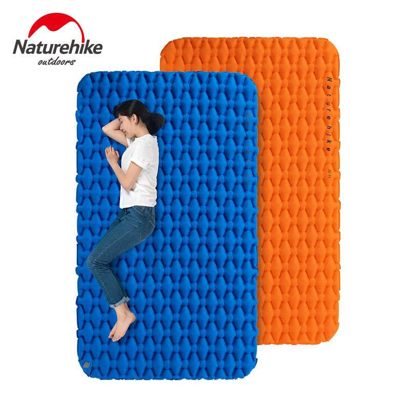 NH Norwegian ULTRA LIGHT PORTABLE DOUBLE WITH PILLOW EGG NEST INFLATABLE CUSHION OUTDOOR TENT SLEEPING MAT CAMPING GROUND MAT ANTI-TIDE CUSHION