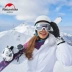 NH Na Uy mùa đông găng tay trượt tuyết cọ cộng với nhung dày ấm và chống thấm nước màn hình cảm ứng găng tay đi xe đạp ngoài trời - Găng tay