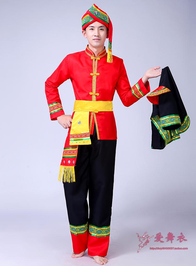 Dân tộc thiểu số mới quần áo nam dành cho người lớn Vân Nam trẻ em Zhuang trang phục biểu diễn quần áo cucurbit trang phục dài tay áo đồ bộ mặc nhà