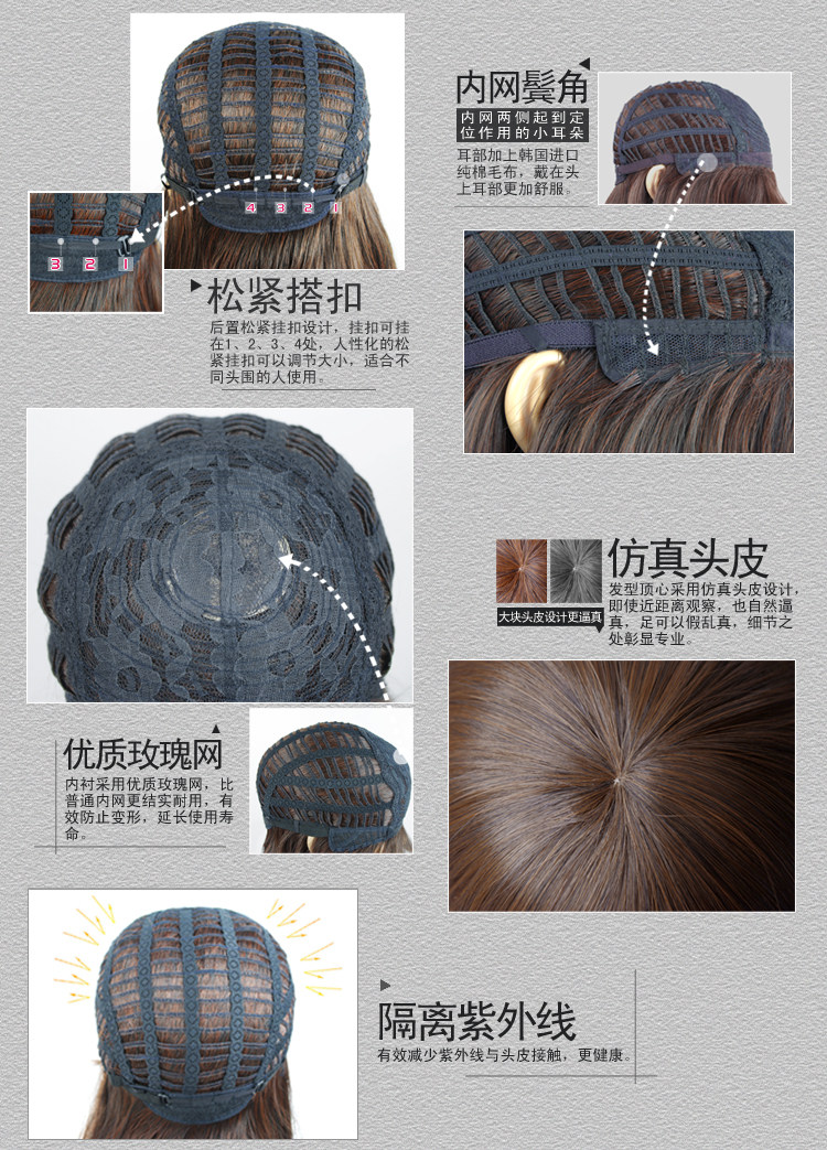 Perruque      cheveux courts - Ref 2608043 Image 13