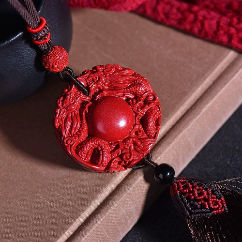 Защитный амулет, пряжка, подвеска для машины, зеркало заднего вида, цвета киновари, подарок на день рождения