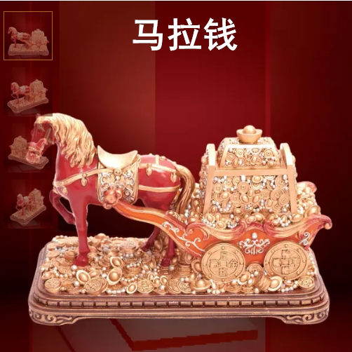 Li Juming 2026 Year of the Horse Mascot Southwest Horse Money Pointing Direction Amulet Ornament