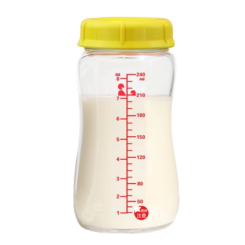 Ёмкость для хранения молока, стеклянная бутылочка для кормления, вместительные и большые аксессуары с уплотнителем, широкое горлышко