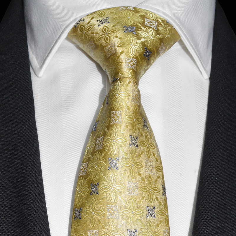 Ptah Atum banquet tie real silk tie golden pattern mulberry silk wedding positive dress