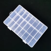 Multi-grid parts box Transparent plastic electronic components accessories classification grid toolbox trinkets ring storage box