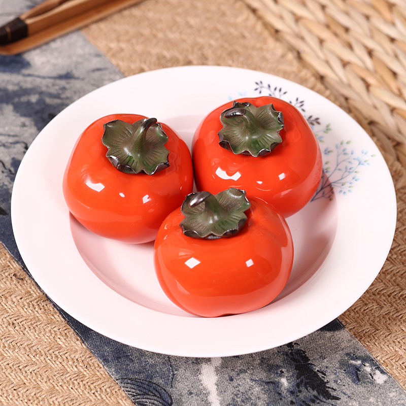 Small persimmon tea as cans ceramic household seal POTS mini portable memory storage POTS creative furnishing articles receive tank