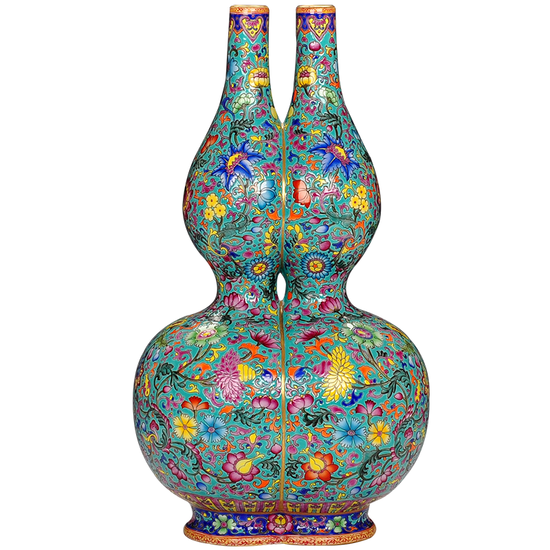 Heavy fuels the gourd furnishing articles furnishing articles jingdezhen ceramic vases, antique porcelain creative rich ancient frame crafts bottles