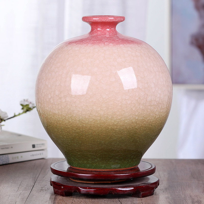 Jingdezhen ceramic vase furnishing articles creative home sitting room dry flower adornment porcelain ceramic bottle of restoring ancient ways furnishing articles