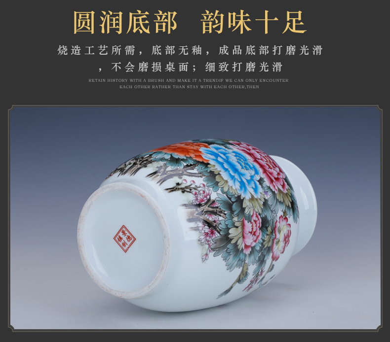 Wide expressions using lucky bamboo vase furnishing articles water raise large living room TV cabinet rich ancient frame flower arranging ceramic decoration decoration