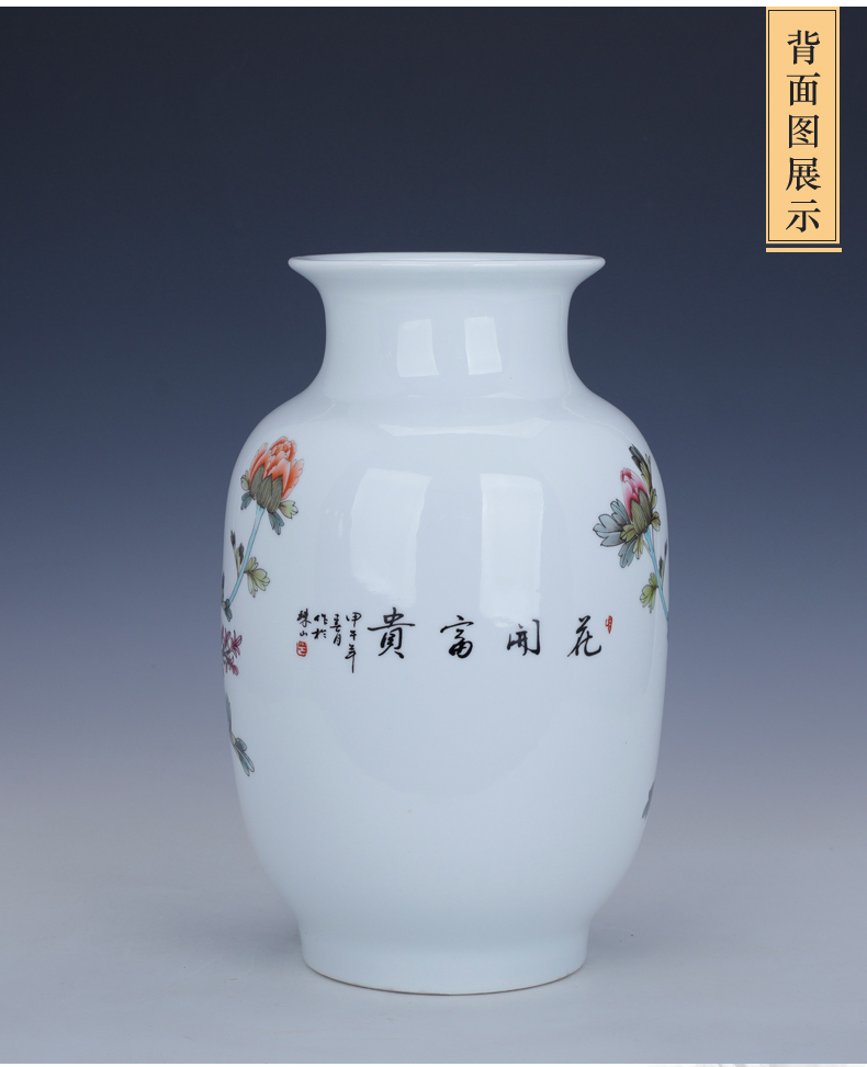 Wide expressions using lucky bamboo vase furnishing articles water raise large living room TV cabinet rich ancient frame flower arranging ceramic decoration decoration