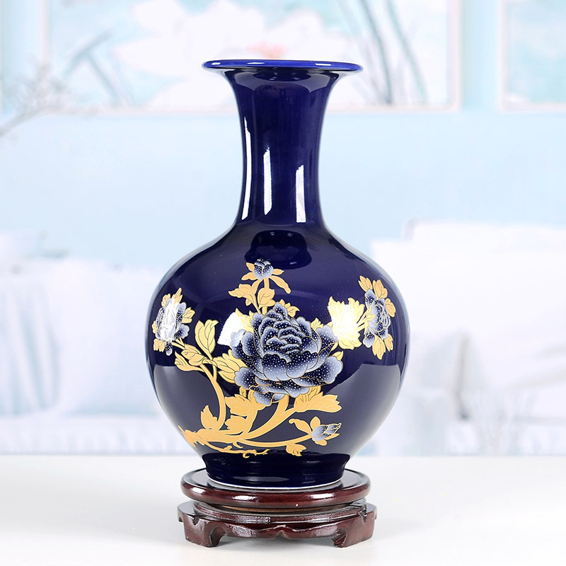 Creative fashion vase furnishing articles contracted sitting room flower arranging decoration decoration in jingdezhen ceramic furnishing articles of TV bar face