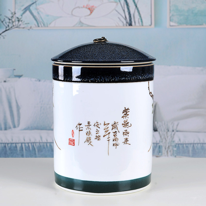 Checking out ceramic save tea caddy fixings storage tank 10 large cake tea urn tea set porcelain tea cake as cans and POTS