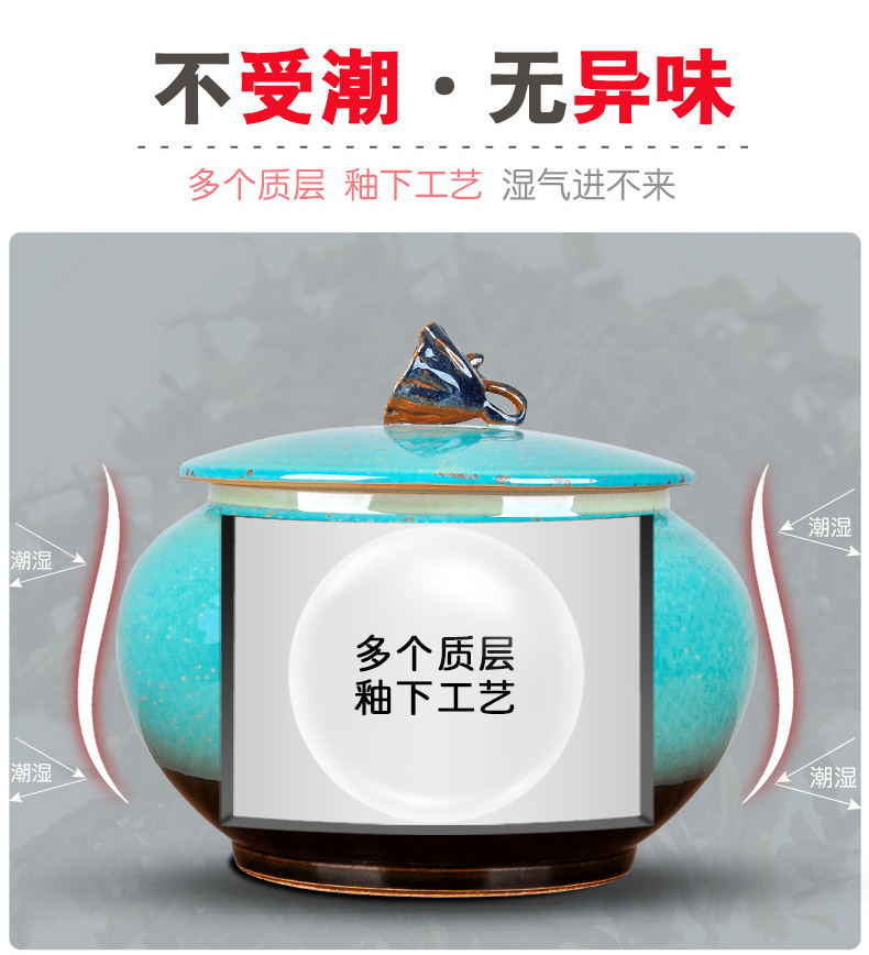 Checking out ceramic tea caddy fixings packaging box storage of pu 'er tea cake cylinder seal Chen receives the seventh, peulthai the wake the tea bucket