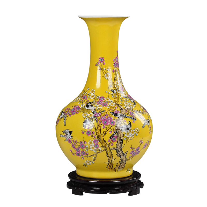 Jingdezhen ceramic vase furnishing articles Chinese Taiwan crispy noodles flower arranging, sitting room furniture crafts porcelain furnishing articles