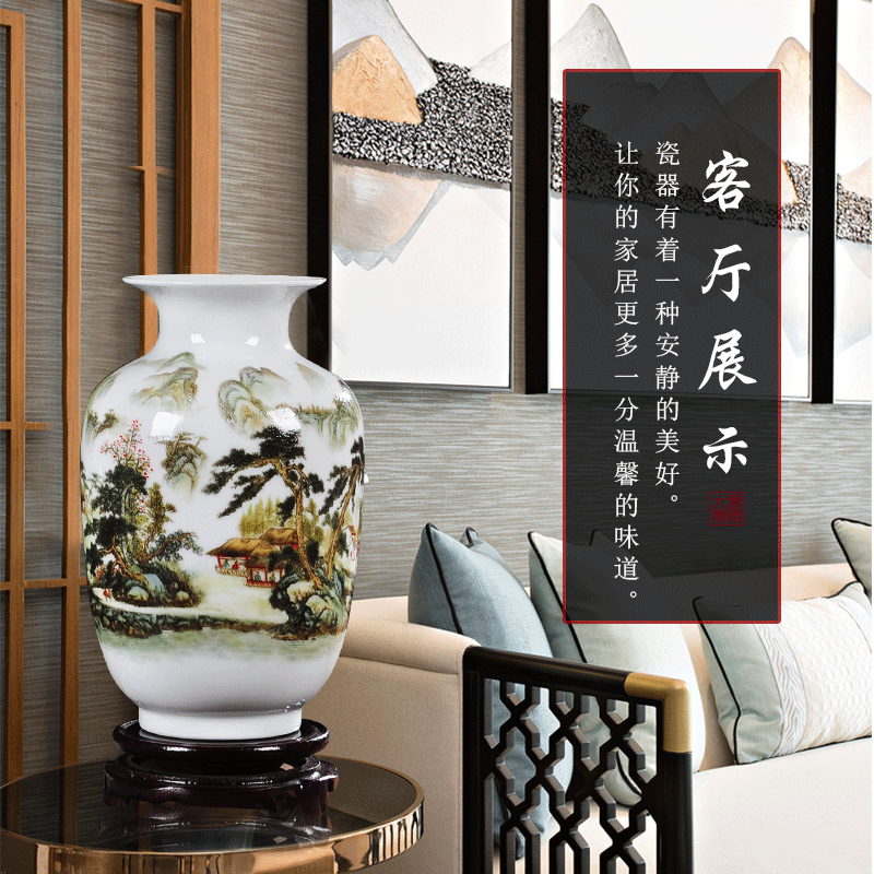 Jingdezhen ceramic vase furnishing articles furnishing articles home sitting room adornment flower arranging wine ark, adornment room handicraft