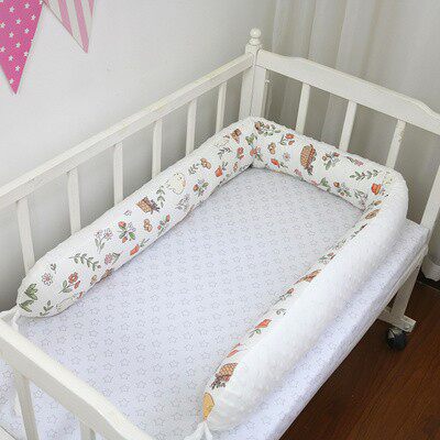 Nordic pure cotton twill bean suede baby children's bed apron bed guard rail stop for one piece 180 cm-Taobao