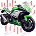 Đường đua Tự chế Kawasaki Little Ninja Xe máy Tấm biển số Đèn chiếu sáng Phụ kiện Chiến đấu 350 Xe thể thao Phía sau Đèn bùn Đèn xe máy