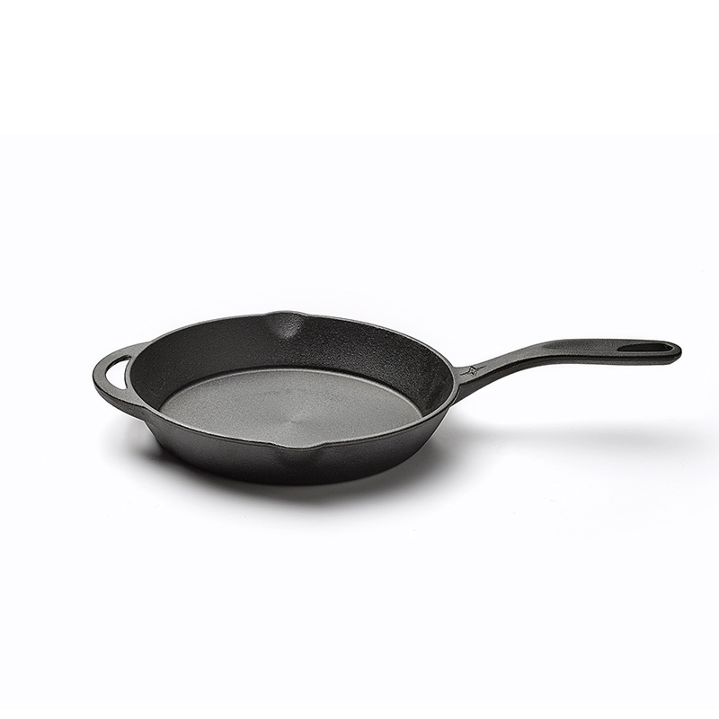 American BAREBONES outdoor picnic cast iron non-stick uncoated steak pan frying pan popular hot sale