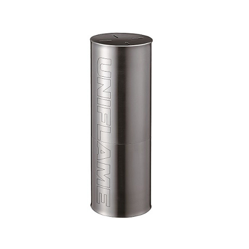 Japan UNIFLAME camping outdoor portable stainless steel soup spoon spoon fork chopsticks tableware storage box in stock