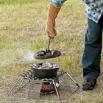 Japan LOGOS OUTDOOR CAMPING FIELD NATURAL LEISURE CONTAINING STAINLESS STEEL ANTI-HOT AND HEAT-OPEN POT WARE SPOT