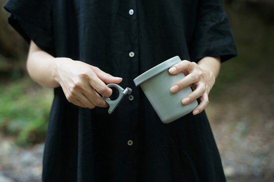 Japan Ovject Outdoor Camping Enamel Hook Cup Wild Camping Enamel Cup Coffee Cup Cereal Bowl I