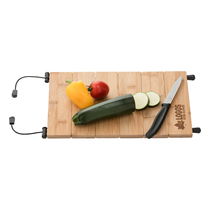 Japan LOGOS Outdoor Camping Fold Portable Camping Bamboo Layer Large Chopping Board Mini Cut Vegetable Plate Spot