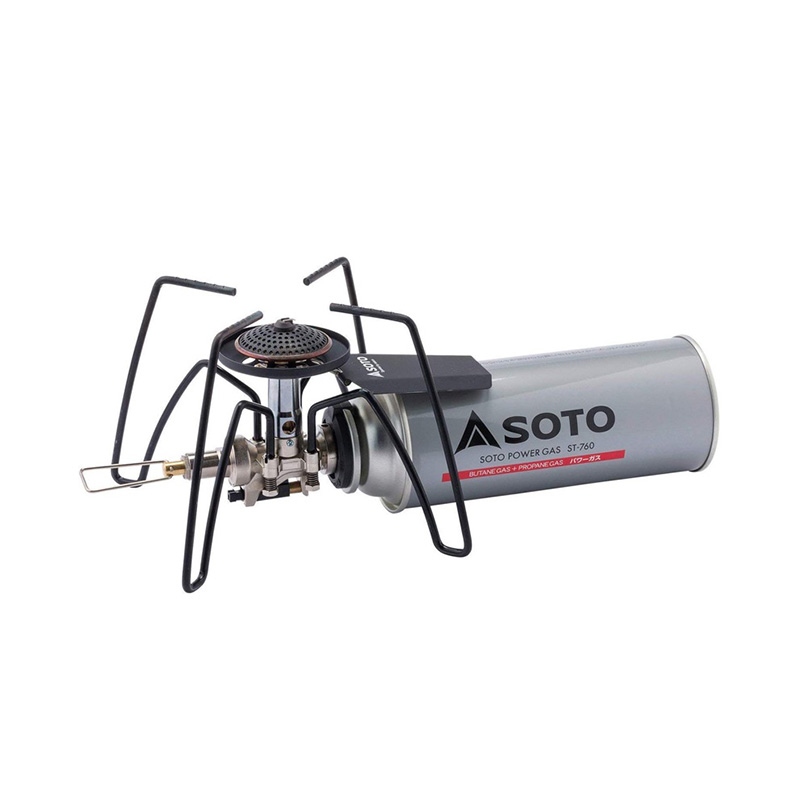 Japan SOTO outdoor gas stove head camping stainless steel windproof stove portable single handle small black spider boutique