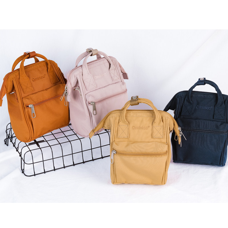 Qminica Japanese Little Small Small Sackbag New Red Simple Summer Light and Handy Single Shoulder Dual Use Pack