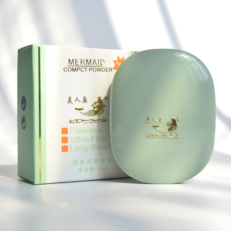 Trung quốc mermaid bột biscuit ướt dual-sử dụng lâu dài trang điểm làm mới kiểm soát dầu sửa chữa công suất sửa chữa kem che khuyết điểm nền tảng bột phấn nền mac