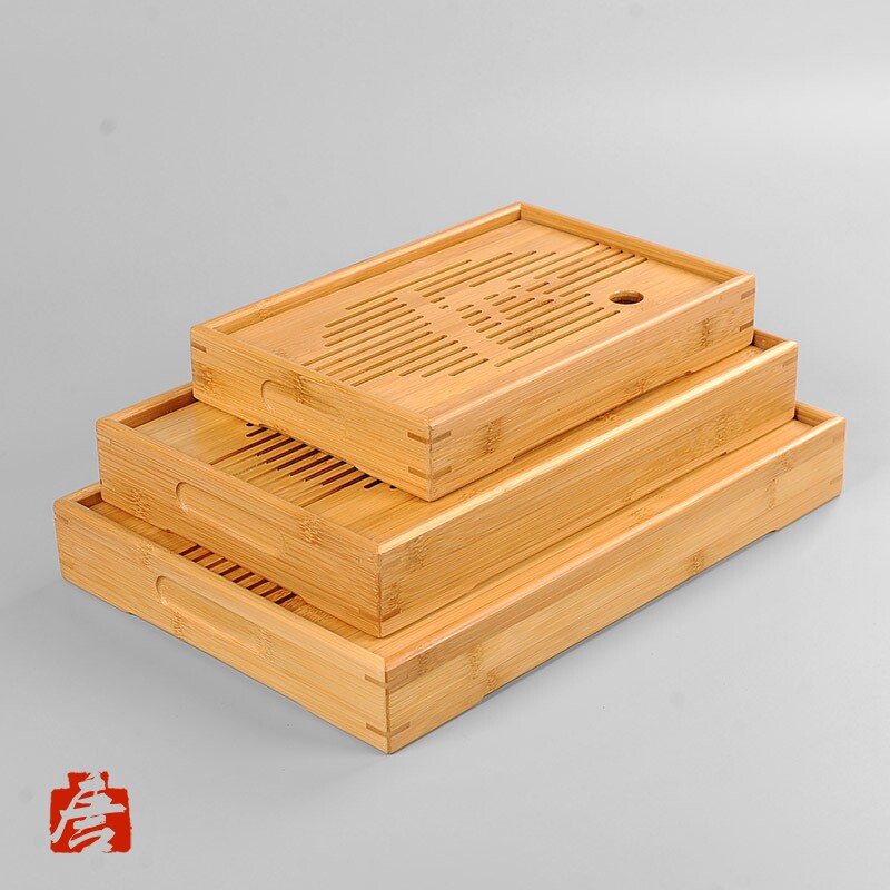 Tang Palace Qing Porcelain Bamboo New Water Tea Tray Meng Zongzhu Tea Taipower Tea Tray Travel Tea Set