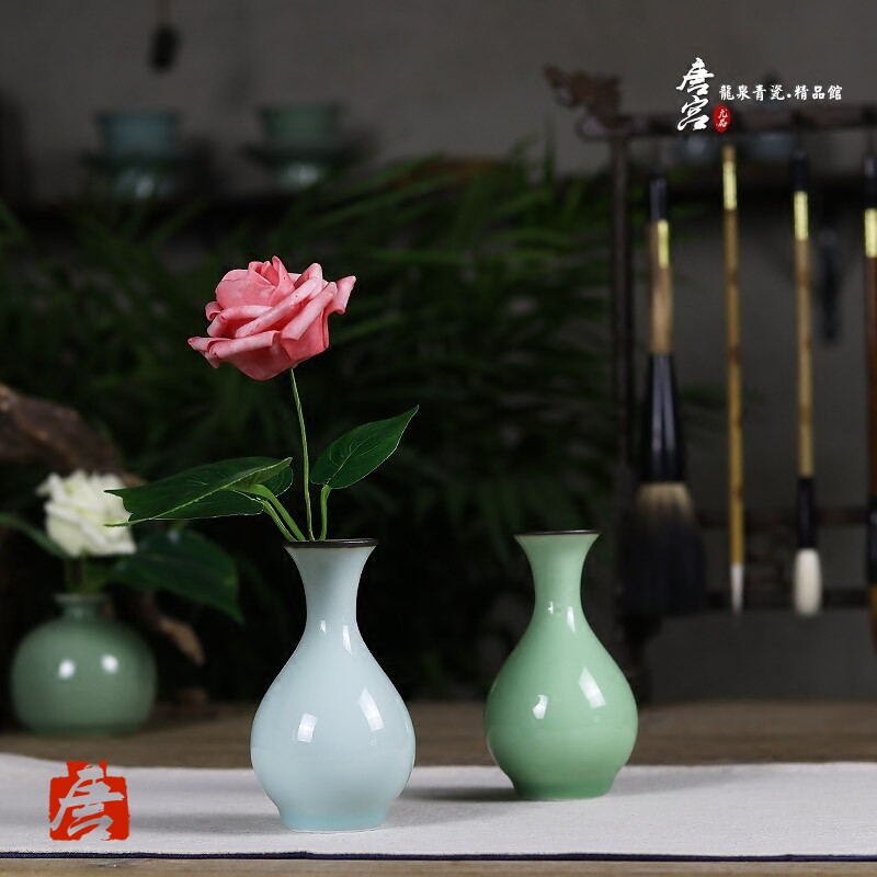 Vase Little Fresh Flower Inserts Home Swing Accessories Water Bacon Ceramic Vases Flowers Inserts Tea Dau Vase Hem Fashion Small Vases