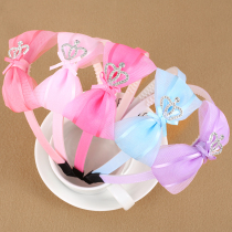 Childrens hair hoop girl Crown Princess head jewelry Korean version of tooth hair card student press clip little girl headband