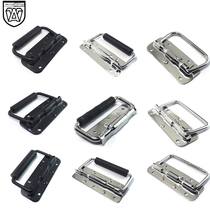 Iron chrome plated spring handle 304 stainless steel folding handle mechanical equipment box handle industrial aviation lane cabinet ring