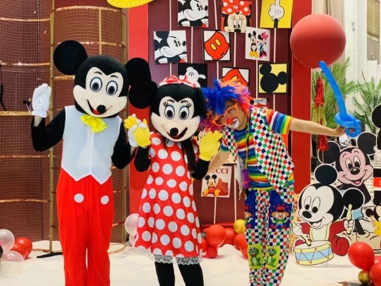 Shanghai Baby Birthday Party Balloon Background Arrangement Vendor-Mickey Theme Birthday Balloon Arrangement Full Set