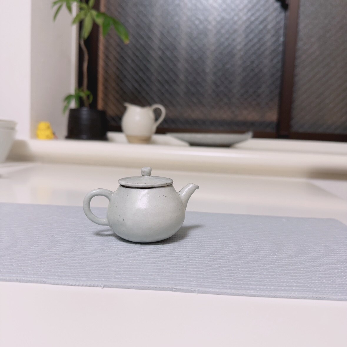 山本亮平 蓋碗 茶器 青花 茶道具 未使用品 日本展会代购包邮不包税山本亮平茶器盖碗宝瓶不退换