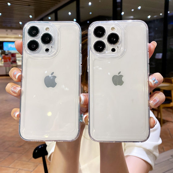 16Pro MAX High-End Space Shell Apple 13 휴대 전화 케이스 iPhone11/12 방지 14/15plus 소프트 쉘 XS 투명 XR 전체 포장 7/8plus 보호 케이스 SE2/3 HD 16E