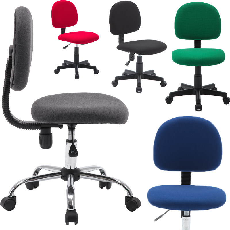 Lifting computer chair backrest comfortable small space office chair home bedroom student dormitory desk cloth small swivel chair stool