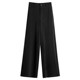 2024 Spring and Summer Straight Leg Wide Leg Pants Women's Trousers Women's Swing Pants High Waist Big Leg Pants Drapey No-Iron Dance Pants Fat Leg Pants Women