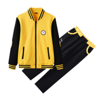 Long college uniform baseball uniform Jinan Primary school boys and girls sports set two-piece suit spring and autumn and winter suit class suit