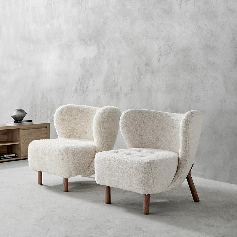 Nordic Danish Lamb Fluff Casual Couch Deck Chair Design Art Single Net Red Small Family Sloth Chair Brief