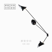 Industrial Wind Living Room Design Triple Lamp Wall Lamp Zhang Tooth Dance Claw Duckbill Wall Lamp Classic Nordic-Like Board Room Lighting