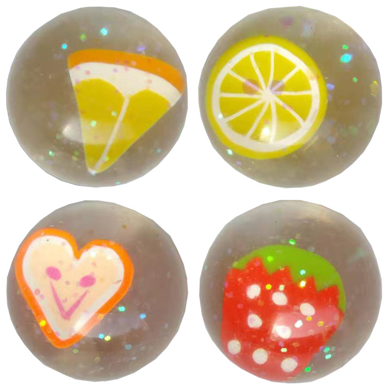 Amber Jump Ball Sandwich Elastic Ball Jump Ball Jumping Ball Diameter 3 cm cm sandwich amber elastic Ball trampoline