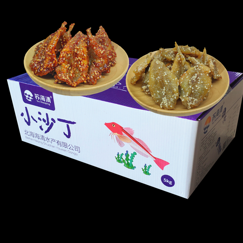 Spicy small sardines, whole box snacks, instant seafood, dried fish, Su Haiqing, Guangxi Beihai specialty, small fish