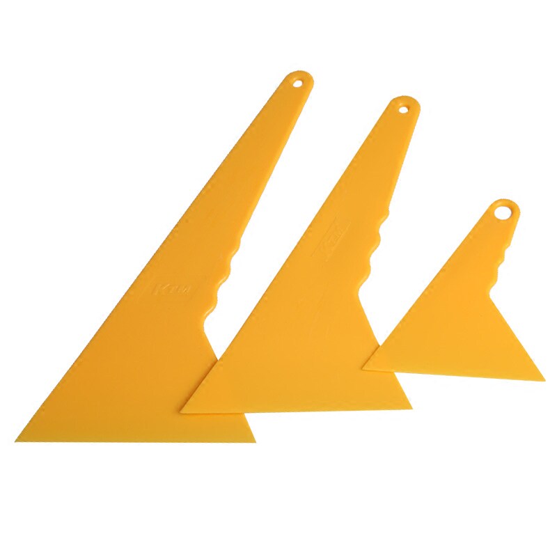 KTM Automotive Glass Film Tool Transparent Film Triangle Plastic Film Cell Slug Bottle Audi Scraper