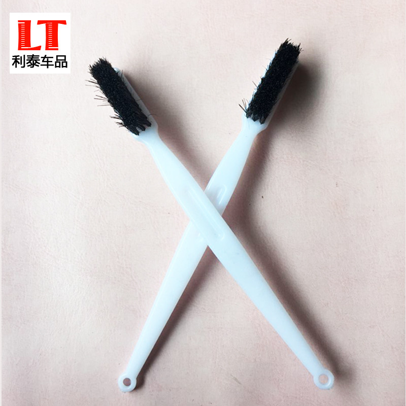 Car tire brush pig hair brush car wash small brush toothbrush hard bristle edge seam brush hub brush household cleaning brush