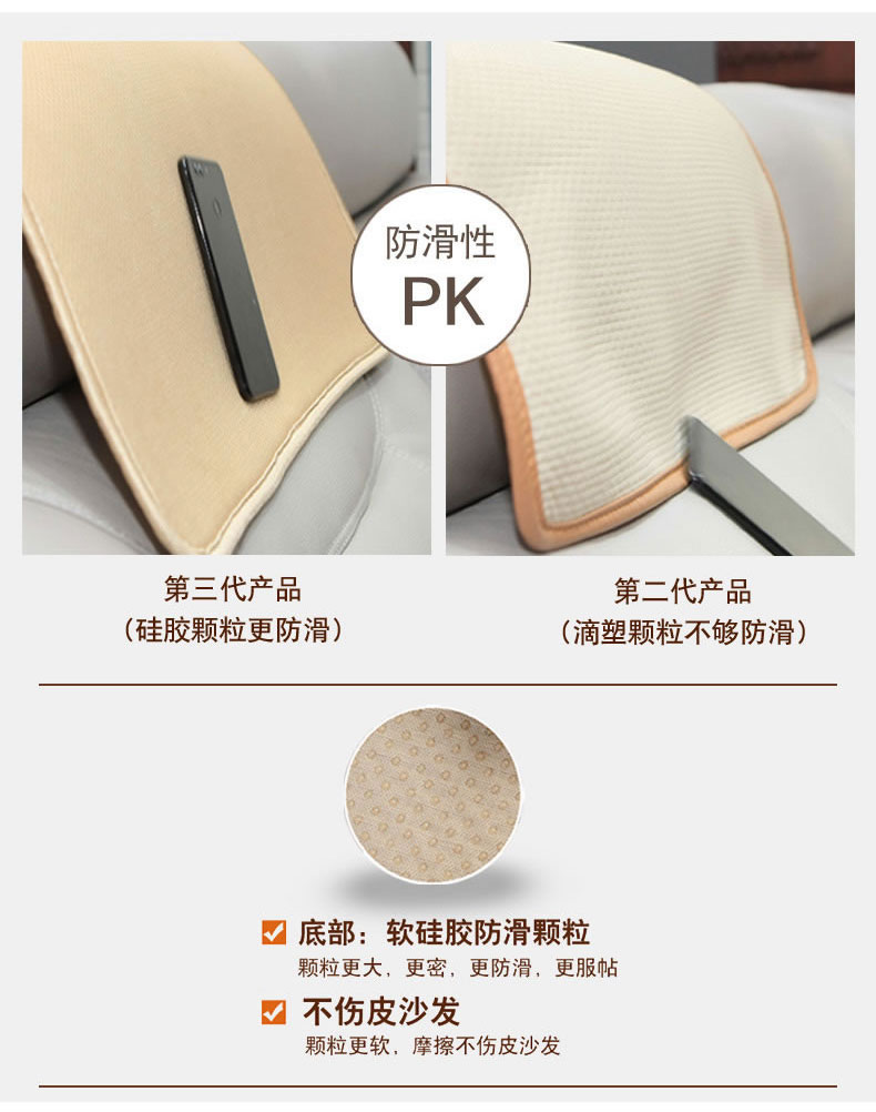 Đệm sofa da chống trượt bốn mùa phổ quát đệm đơn giản hiện đại 1 + 2 + 3 Châu Âu 321 mùa hè tùy chỉnh - Ghế đệm / đệm Sofa đệm lót ghế gỗ