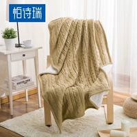 Bài thơ corega thường cashmere đan chăn cashmere dày ấm áp mùa đông dày chăn len nap chăn - Ném / Chăn chăn nỉ văn phòng