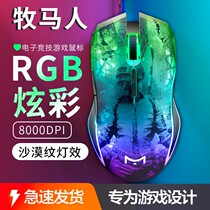 Wrangler M625 Cable Game Electronic Competition Mechanical Mouse Laptop Desktop cf Chicken lol Universal