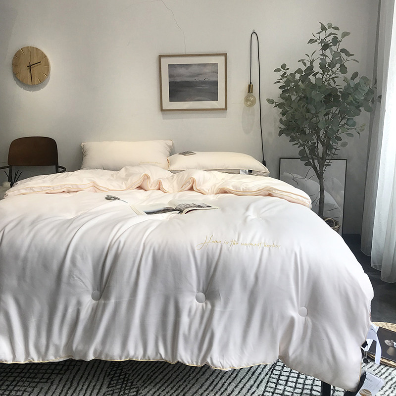 Five-star hotel quilt core thickened warm winter quilt with spring and autumn quilt single double winter primary and secondary quilt by four seasons-Taobao